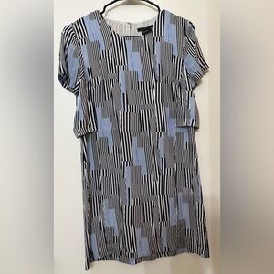Armani Exchange Women Short Sleeve Print Dress Size 6 Graduation Capsule